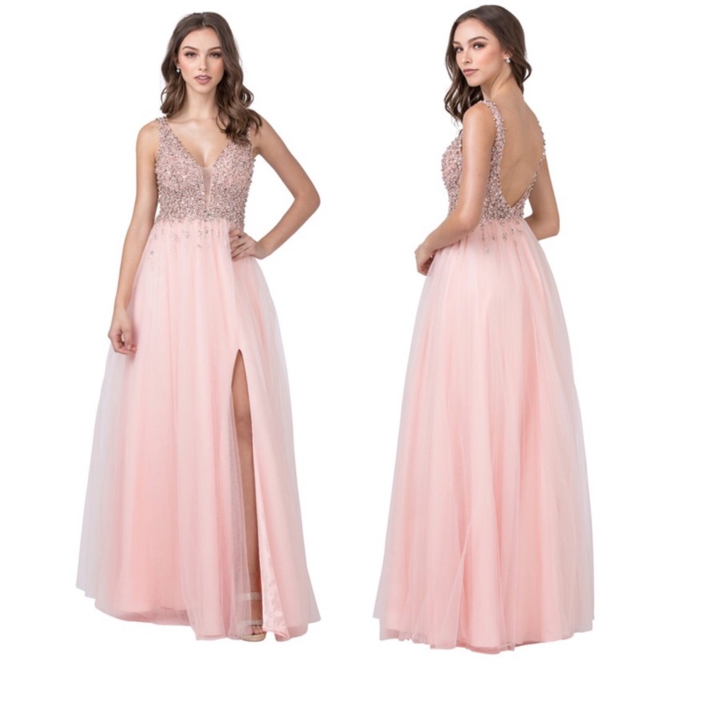 Blush Pink Evening Gown. XXS- 3XL.